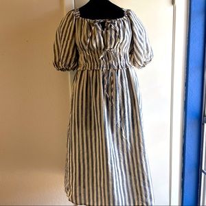 Universal Threads Blue/Cream Striped Dress